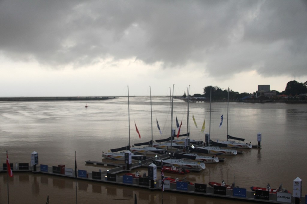 Monsoon Cup 2011 Day One - early morning looking down the Terengganu river to the South China Sea © Sail-World.com http://www.sail-world.com